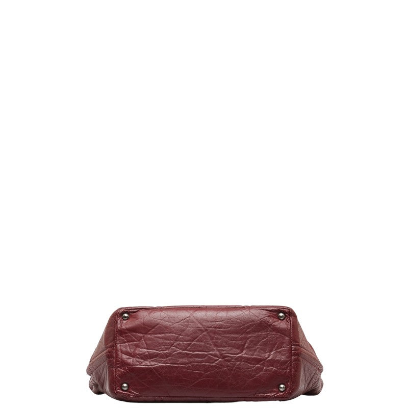 Top Quality Chanel Big Coca-Cola Chain Tortoise Bag Wine Red  Leather  Chanel