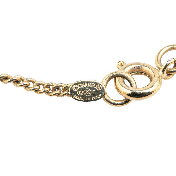 Top Quality Chanel Vintage Coco Mark Rhinestone Necklace