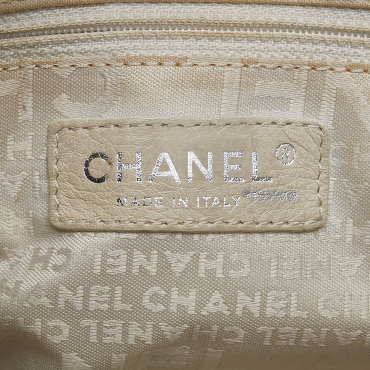 Top Quality Chanel Logo One-Shoulder Bag Handbag Pink Natural Leather Cotton  CHANEL