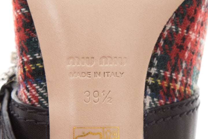 Miu Miu Plaid Kitten Heels SZ 39.5