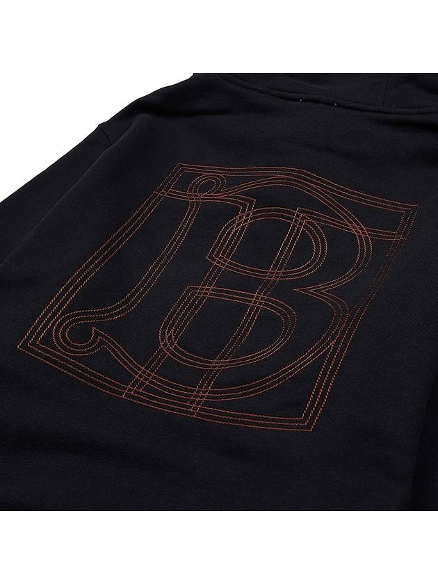 Burberry Logo Cotton Hoodie Black