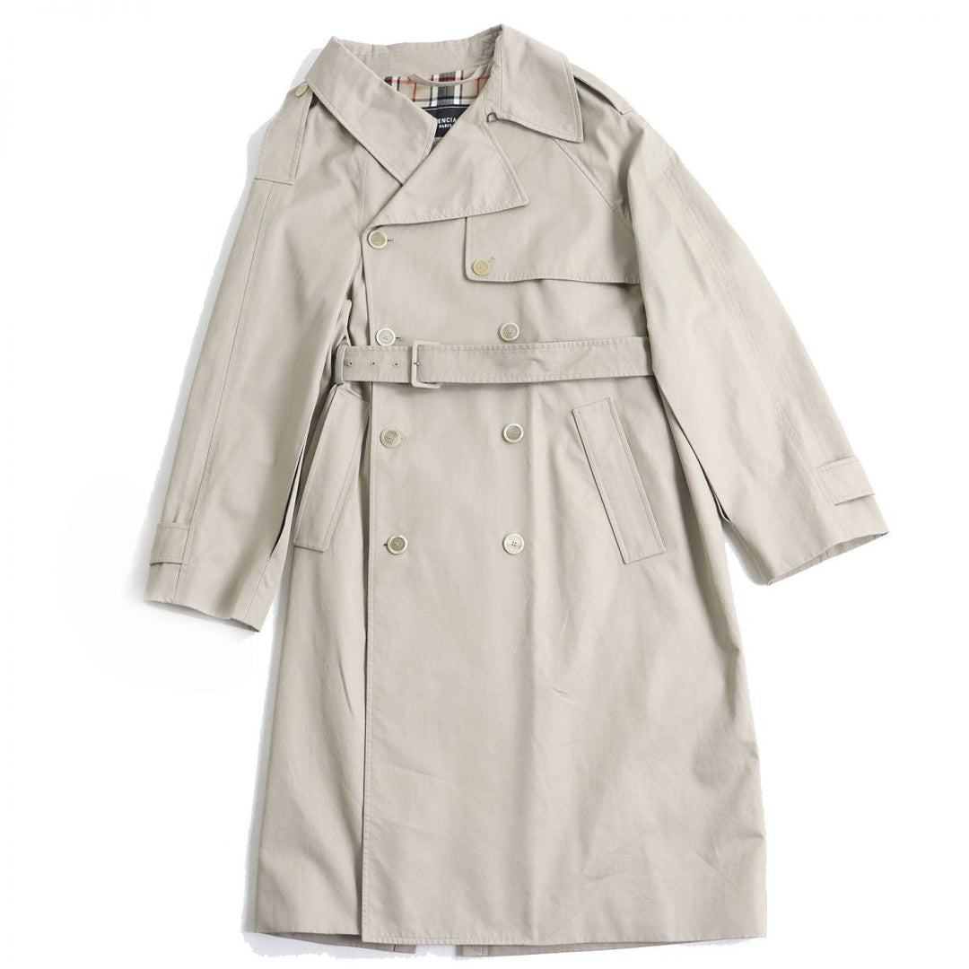 Top Quality Balenciaga Asymmetrical Oversized Trench Coat XS