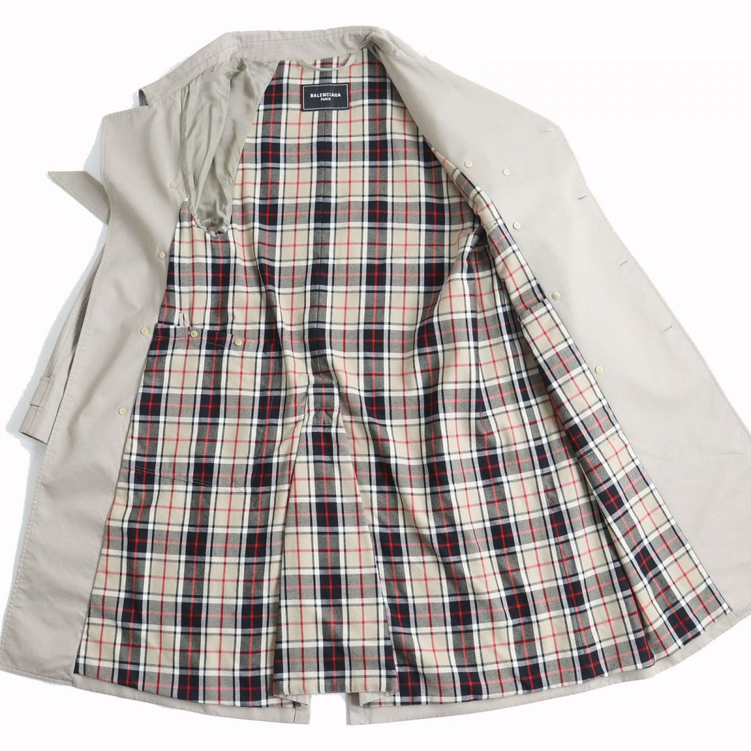 Top Quality Balenciaga Asymmetrical Oversized Trench Coat XS