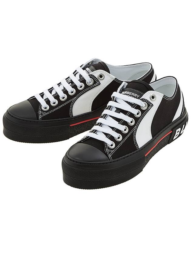 Top Quality Burberry Color Block Logo Detail Low Top Sneakers Black