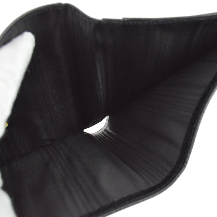 Top Quality Chanel 2005-2006 Black Caviar Timeless Trifold Wallet