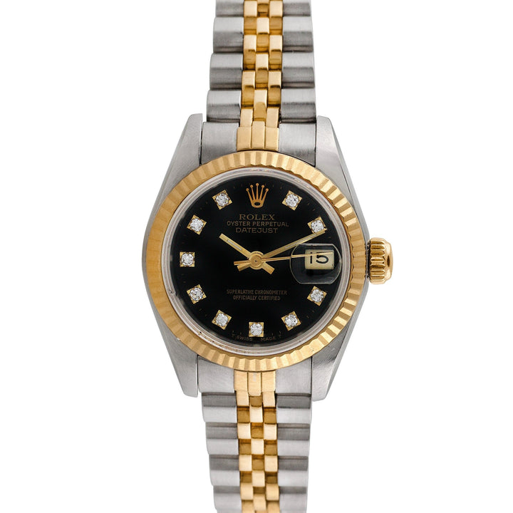 Rolex Ladies Two-tone Datejust with Factory diamonds, item #5