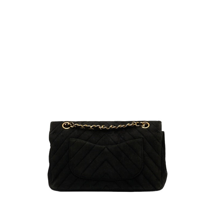 Top Quality Chanel Mattress 25 Double Flat Chain houlder Bag Black Sweater Lady Chanel