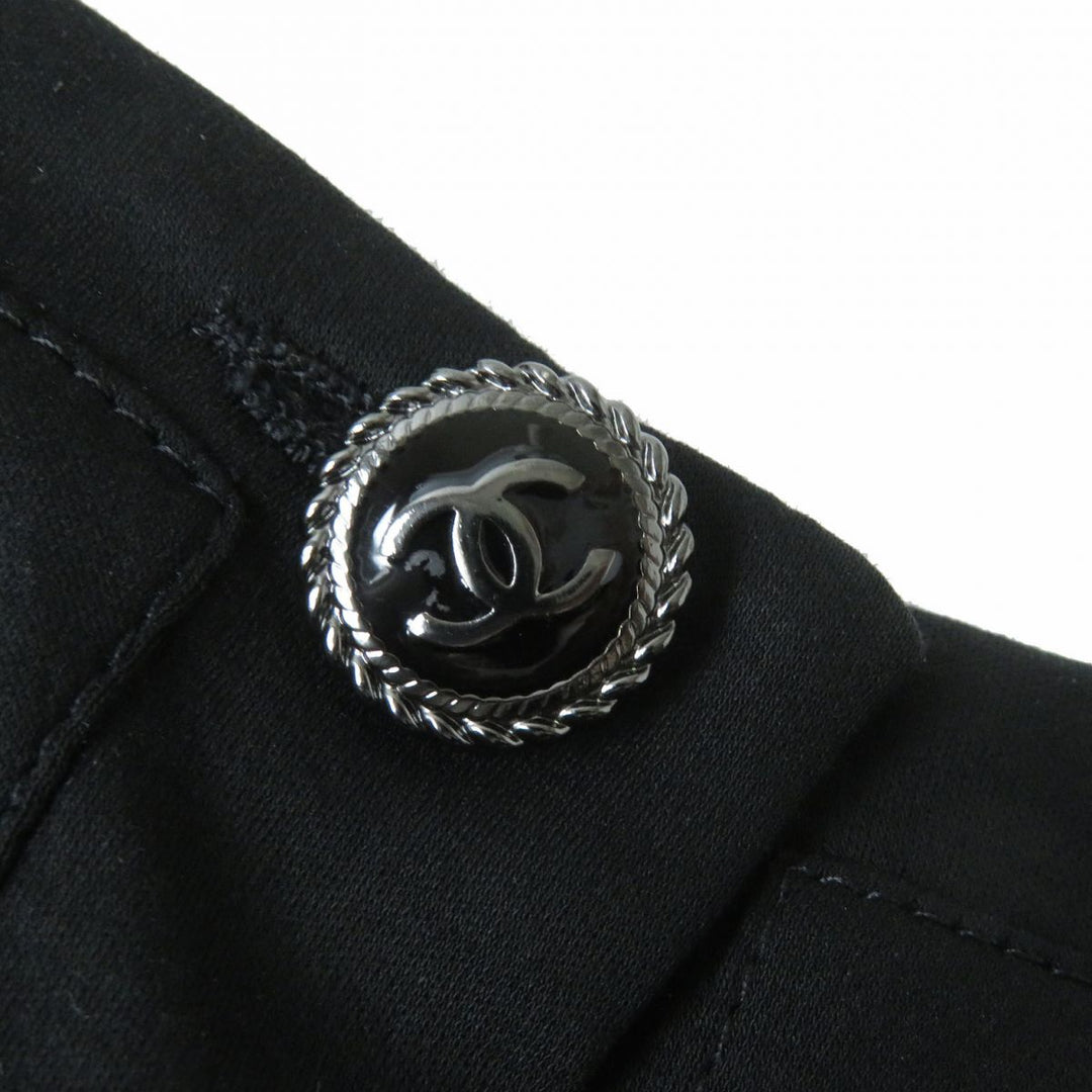 Top Quality Chanel Cotton Short Sleeve Dress Black M