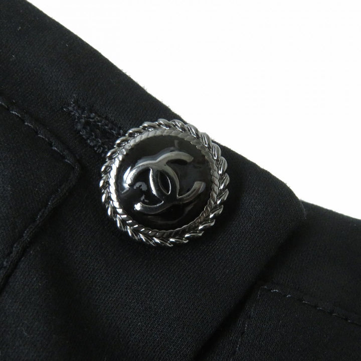 Top Quality Chanel Cotton Short Sleeve Dress Black M