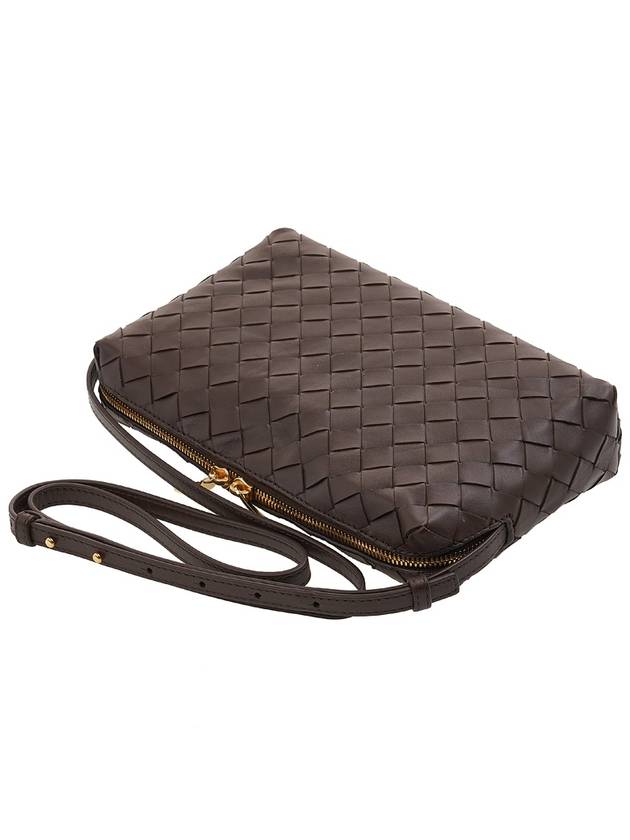 Bottega veneta Intrecciato Leather Cross Bag Brown
