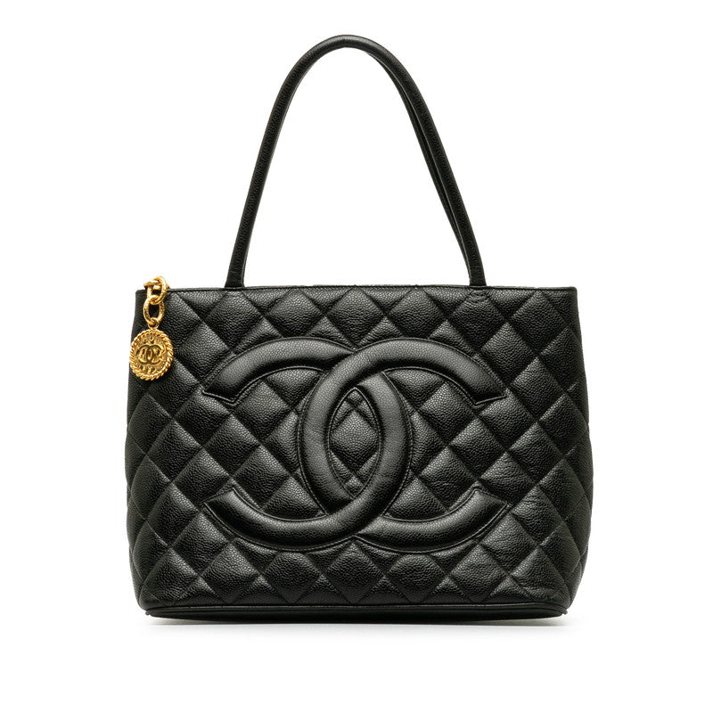 Top Quality Chanel   Cocomark Tooth Bag Handbag Black Caviar   Chanel