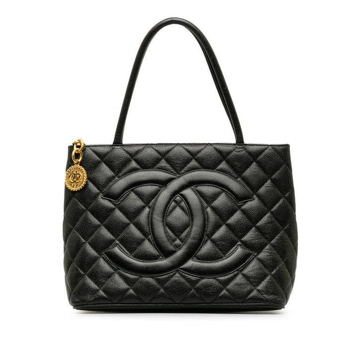 Top Quality Chanel   Cocomark Tooth Bag Handbag Black Caviar   Chanel