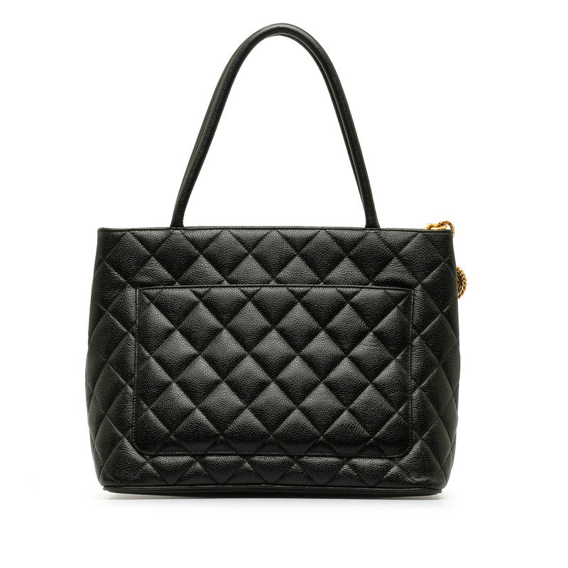 Top Quality Chanel   Cocomark Tooth Bag Handbag Black Caviar   Chanel