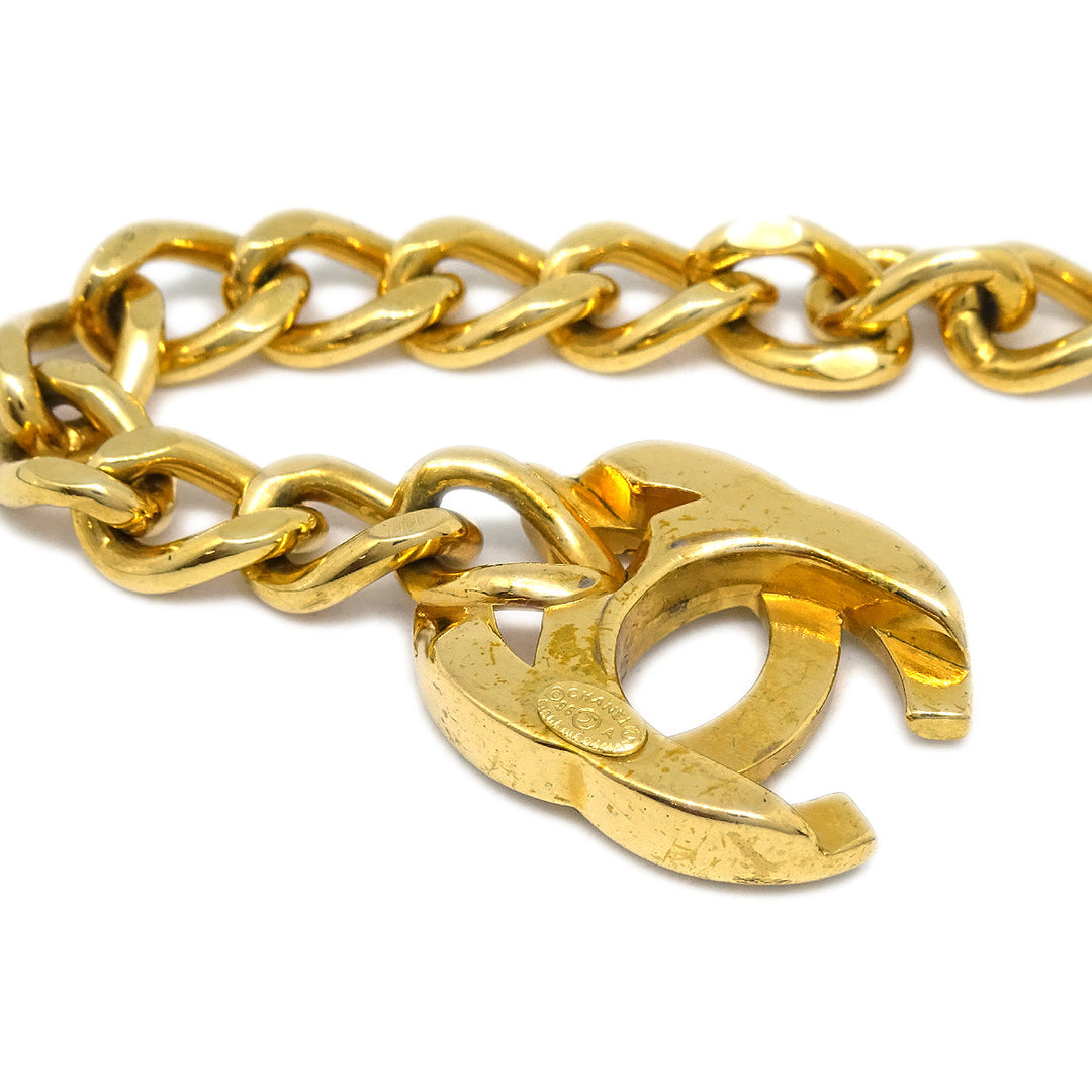 Top Quality Chanel Turnlock Chain Bracelet Gold 96A
