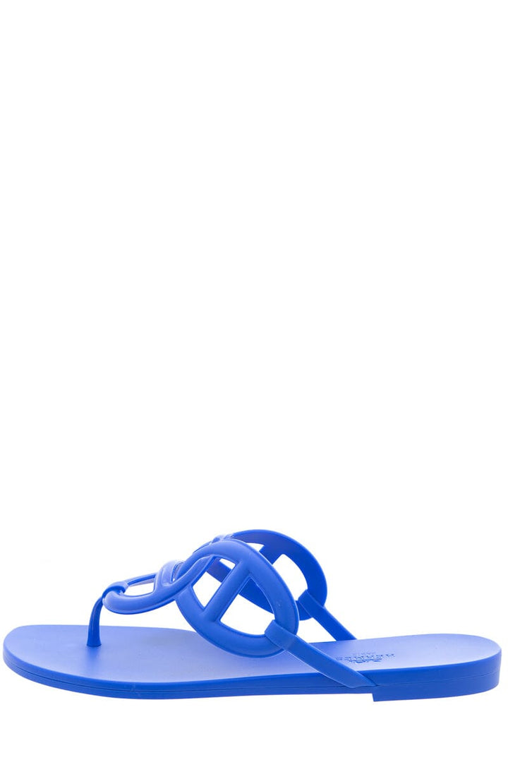 Hermès Blue Egerie Sandals SZ 40