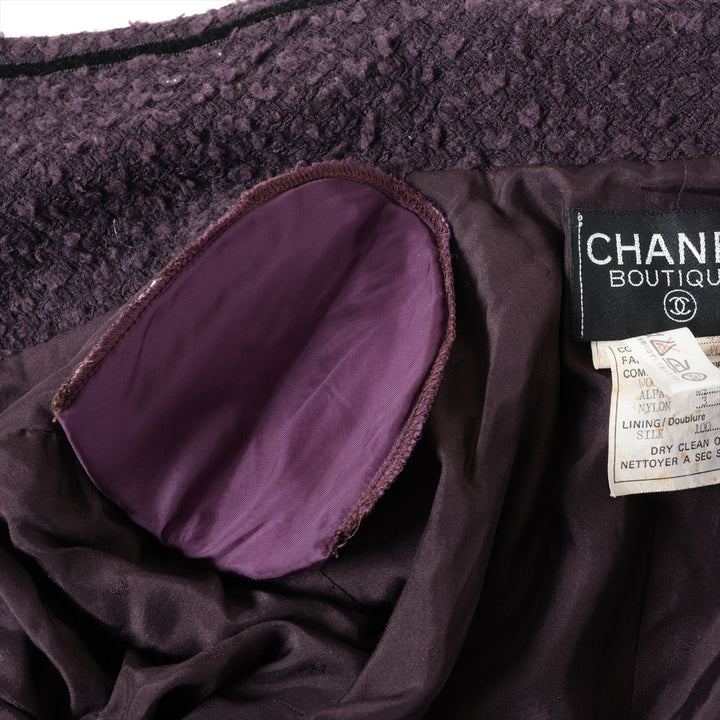 Top Quality Chanel Coconut Button 93A Wool  Alpacca Jacket 34  Pearl P02242 Twid Handcuff
