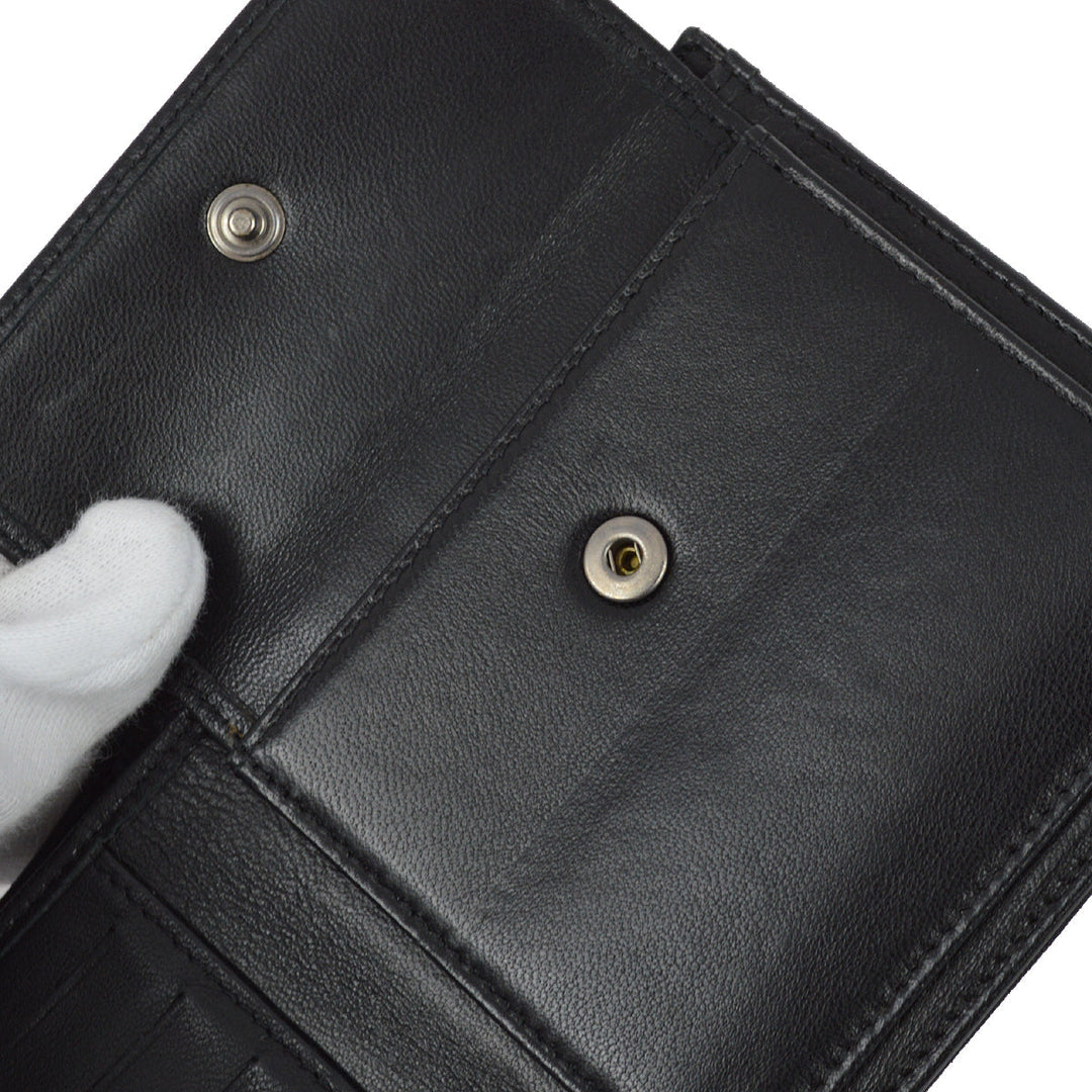 Top Quality Chanel 2001-2003 Black New Travel Line Bifold Wallet Purse
