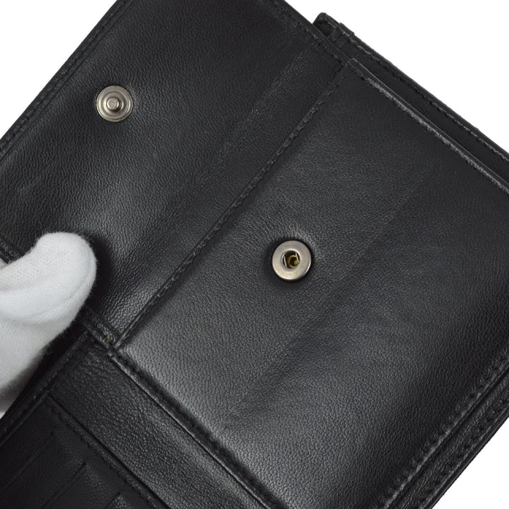 Top Quality Chanel 2001-2003 Black New Travel Line Bifold Wallet Purse