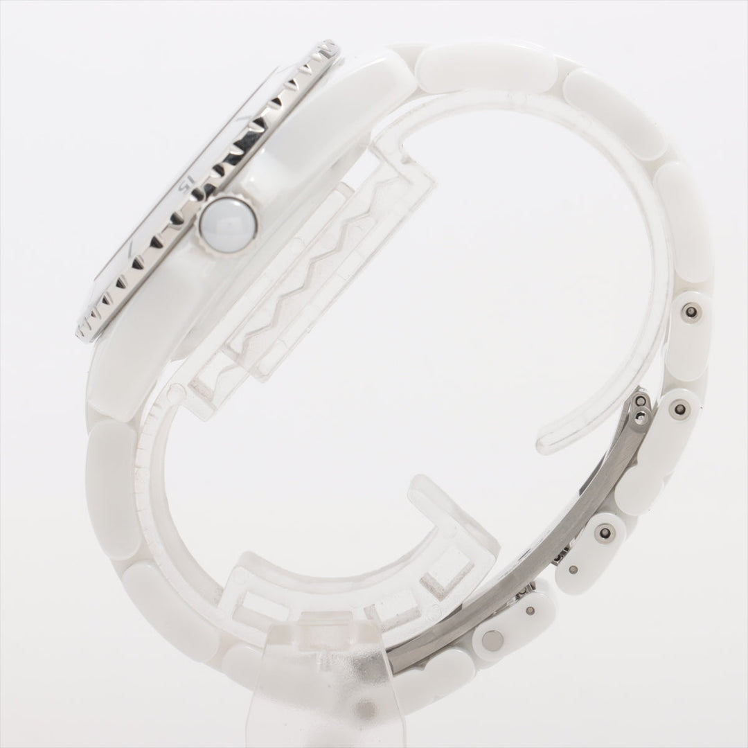 Top Quality Chanel Mademoiselle J12 Lapauza H7481 SSCE AT White
