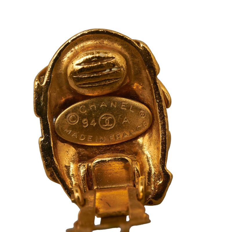 Top Quality Chanel Cocomark Waterdresser Earring Gold   Chanel