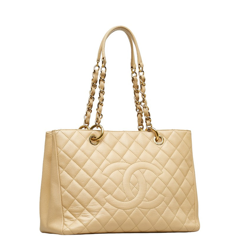 Top Quality Chanel Matrases Gold  Chain houlder Bag A50995 Beige Caviar S  CHANEL