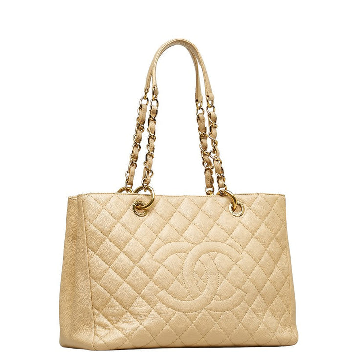 Top Quality Chanel Matrases Gold  Chain houlder Bag A50995 Beige Caviar S  CHANEL