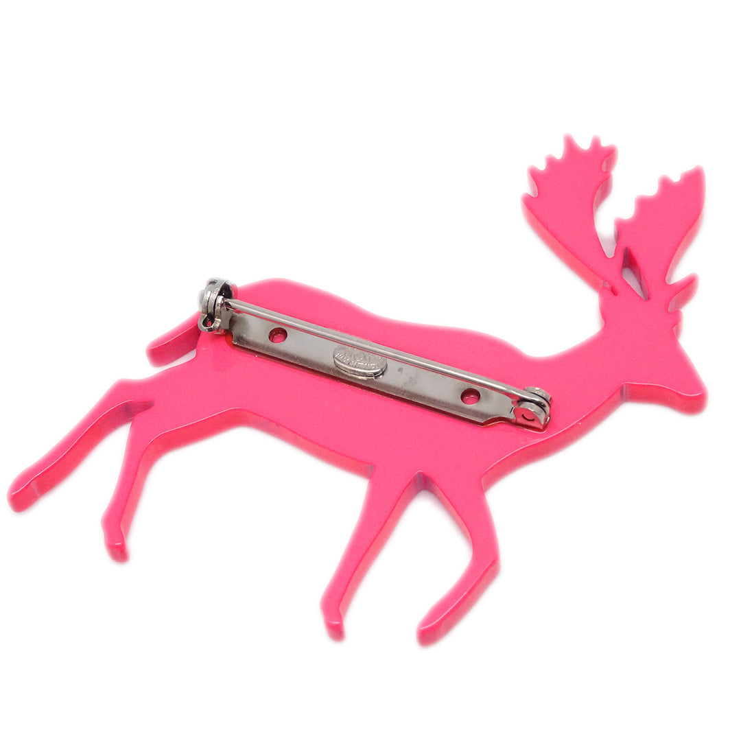 Top Quality Chanel Deer Brooch Pin Pink 01A