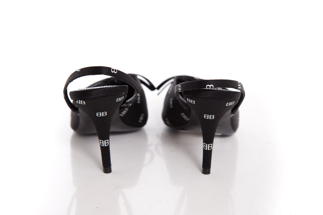 Balenciaga Black Slingback Heels SZ 36