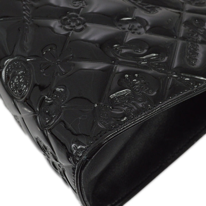 Top Quality Chanel * 2009-2010 Black Patent Leather Icon Handbag
