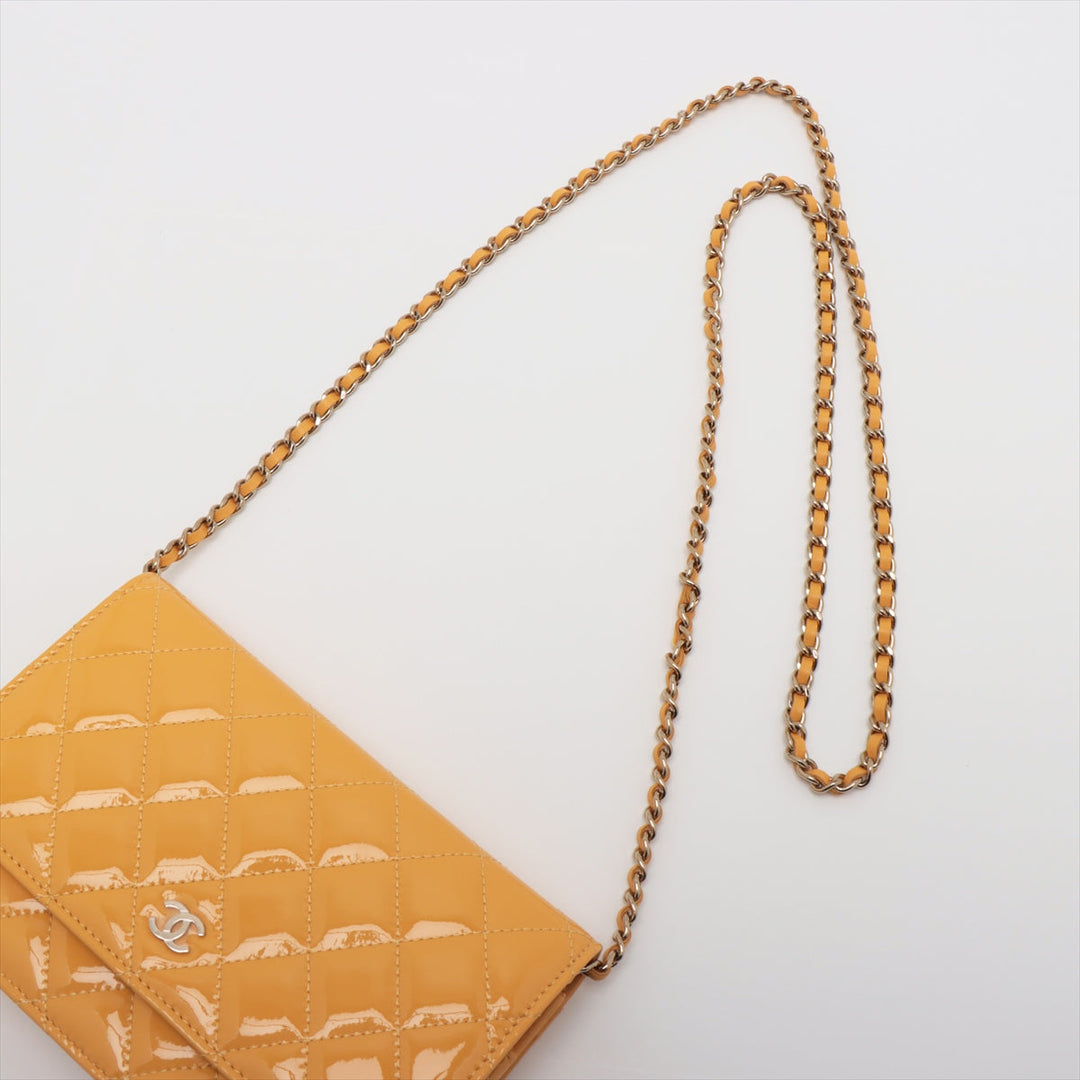 Top Quality Chanel Wallet on Chain in Patent Yellow
