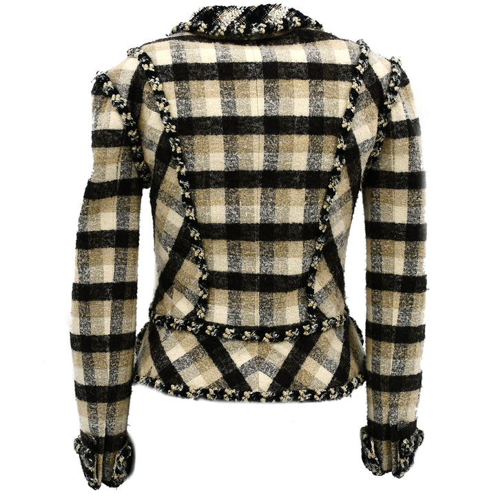 Top Quality Chanel Single Breasted Jacket Beige 06A #36