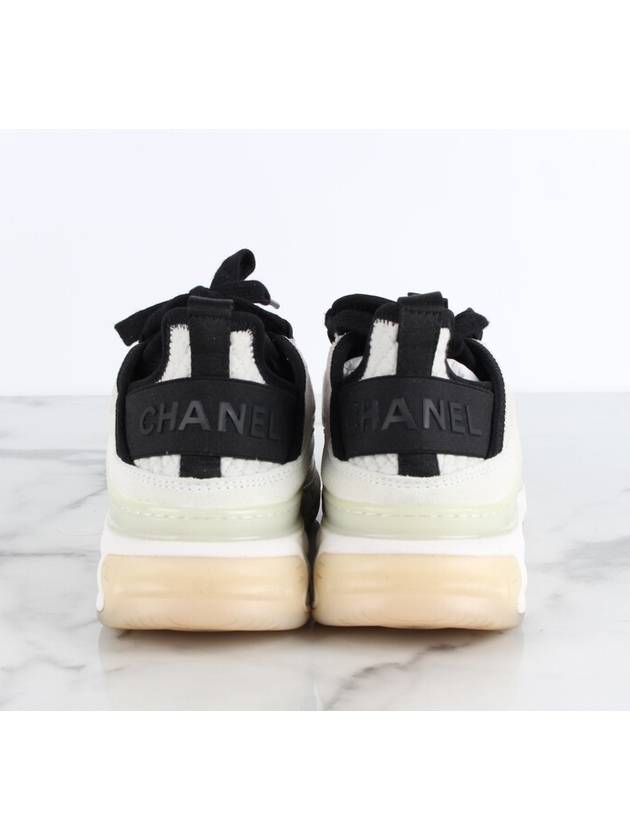 Mixed fiber quilting sneakers 36 5 Chanel