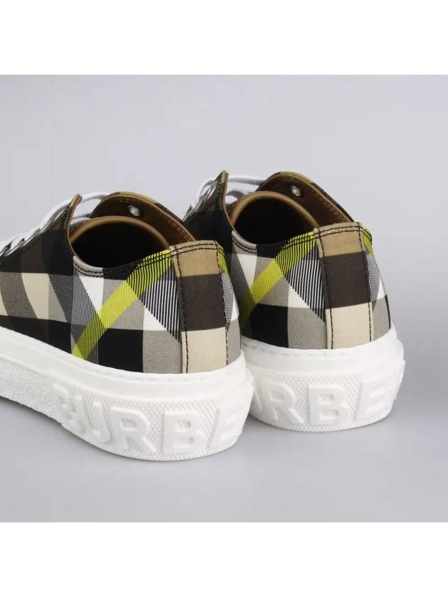 Top Quality Burberry ExaGGerated Check Cotton Low Top Sneakers