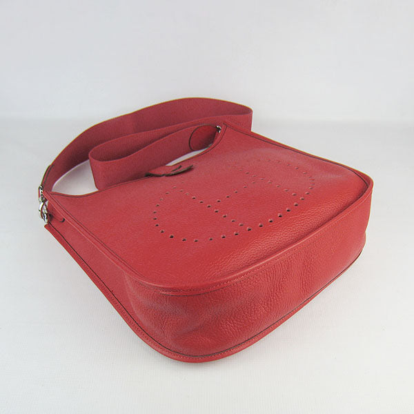 Hermes Evelyne I handbag H6309 red silver