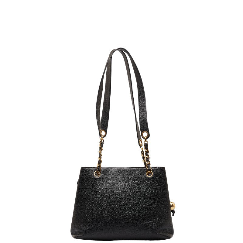 Top Quality Chanel Coco Chain Shoulder Bag A08036 Black Caviar S  Chanel