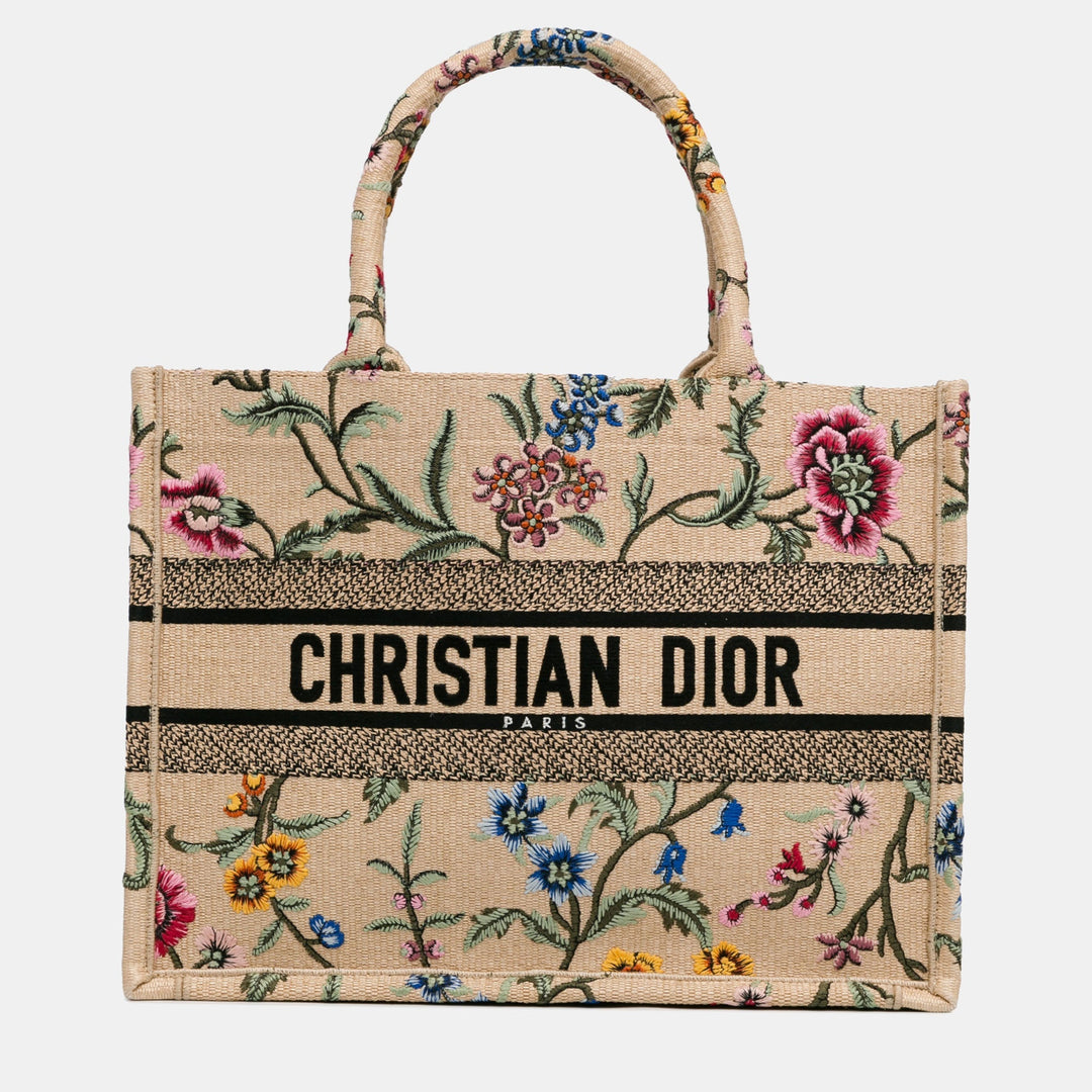 Top quality Dior Medium Raffia Petite Fleurs Book Tote