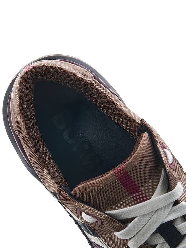 Top Quality Burberry Ramsey Check Cotton Low Top Sneakers Brown