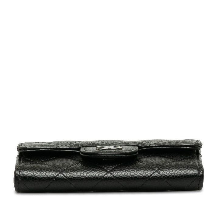Top Quality Chanel Matrases Cocomark Classic Card Cards In Black Caviar Skin  Chanel