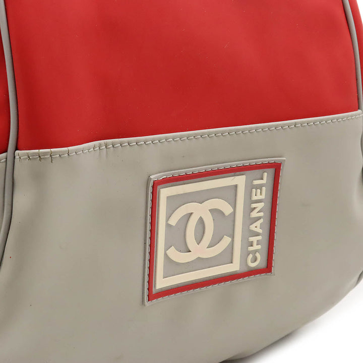 Top Quality Chanel Top Quality Chanel SPORTS LINE COCOMARK BACKPACK RUCKSACH LAVER Mesh RED RED GREY