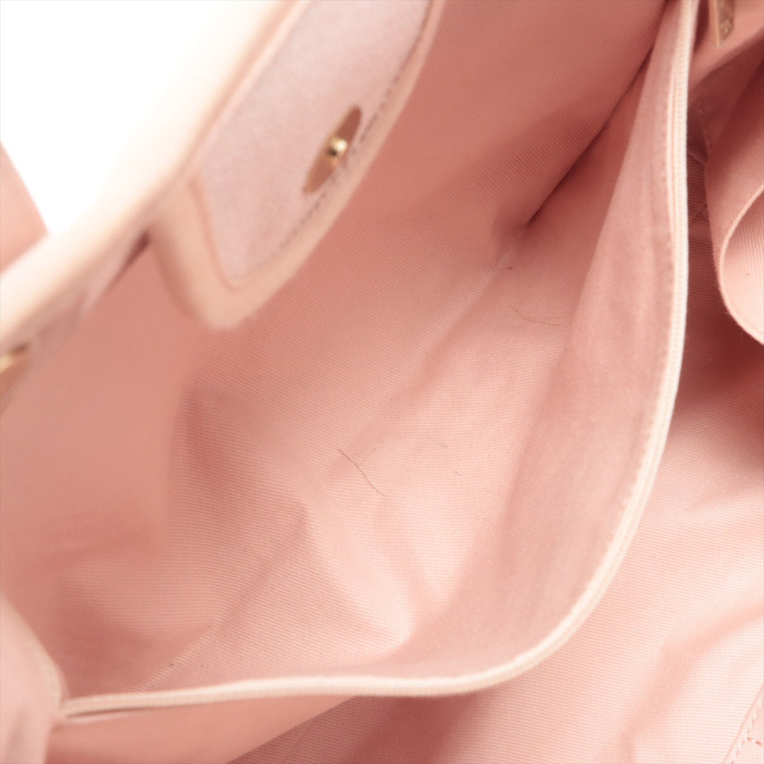 Top Quality Chanel DOUVILLE GM Stretch x Canvas 2WAY Handbag Pink Gold