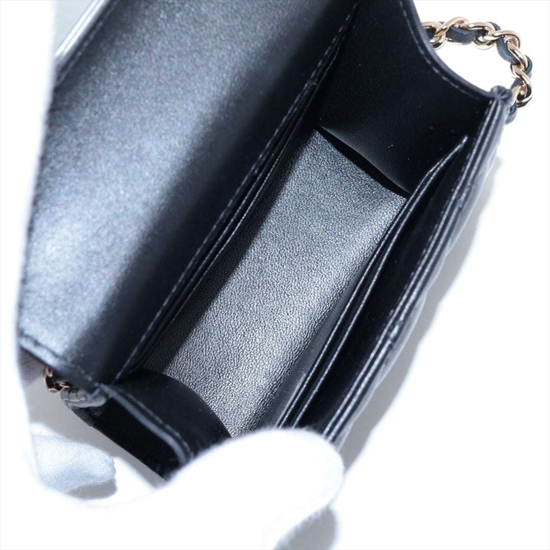 Top Quality Chanel Lambskin  Chain Shoulder Bag Black G
