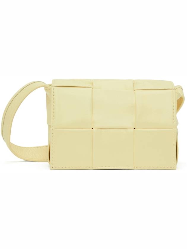 Bottega veneta Cassette Small Leather Cross Bag Yellow