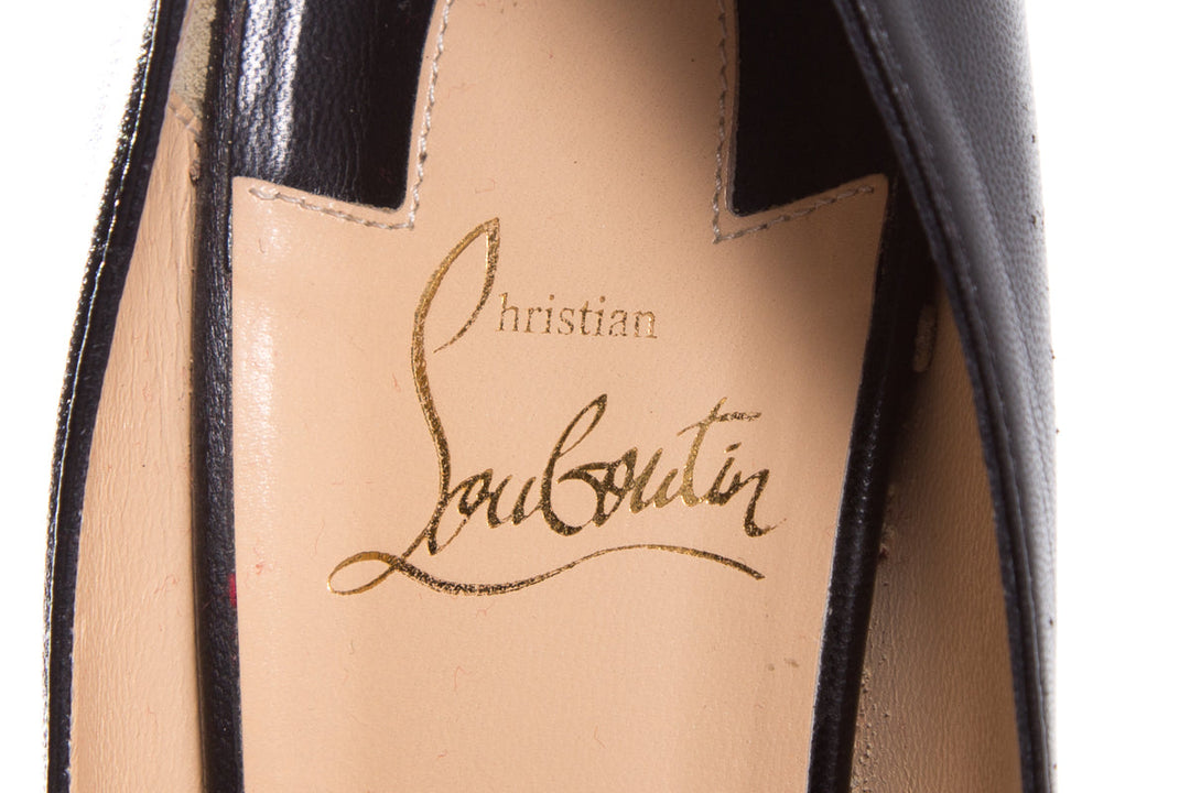 Christian Louboutin Black Studded Heels SZ 38