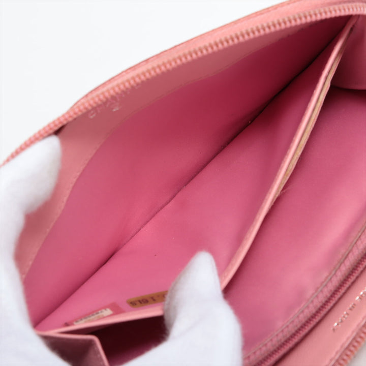 Top Quality Chanel Camelia  Round  Wallet Pink Silver Gold  17th