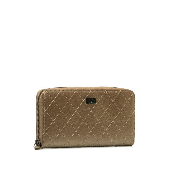 Top Quality Chanel Matrace Long Wallet Gold Leather Lady Chanel