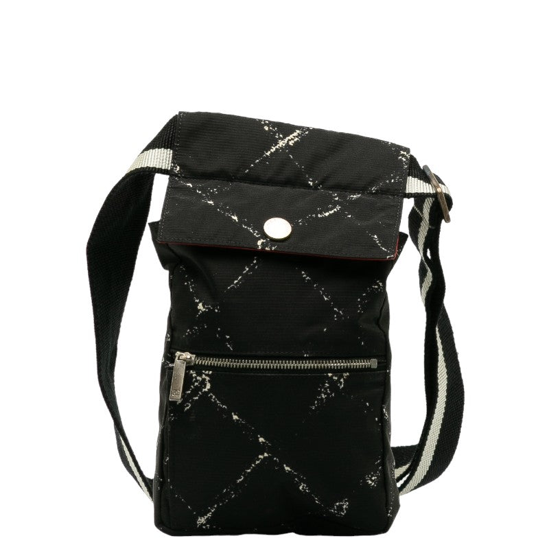 Top Quality Chanel Travel Line Body Bag Western Bag Black Nylon Lady Chanel