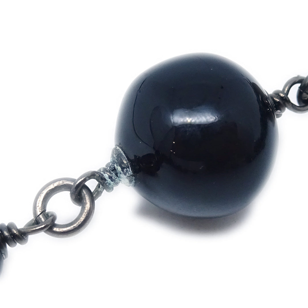 Top Quality Chanel CC Necklace Black 10C