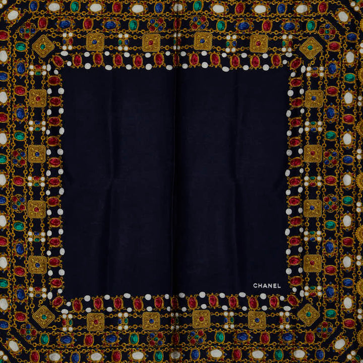 Top Quality Chanel Top Quality Chanel SCHARF Silk Naive Gold Multicolor