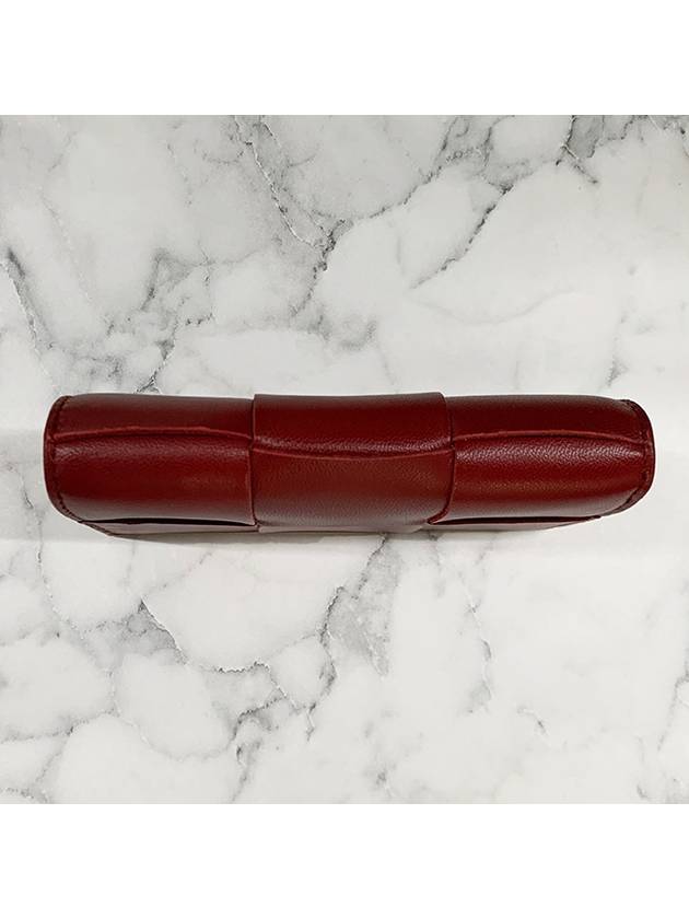 Bottega veneta Cassette Business Card Wallet Dark Red