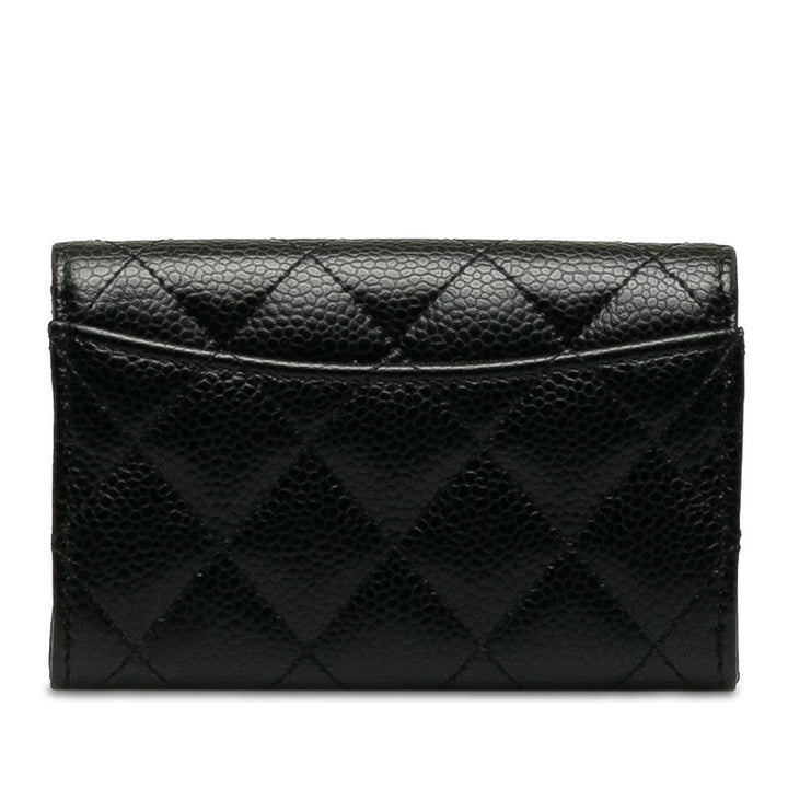 Top Quality Chanel Matrases Cocomark Classic Card Cards In Black Caviar Skin  Chanel